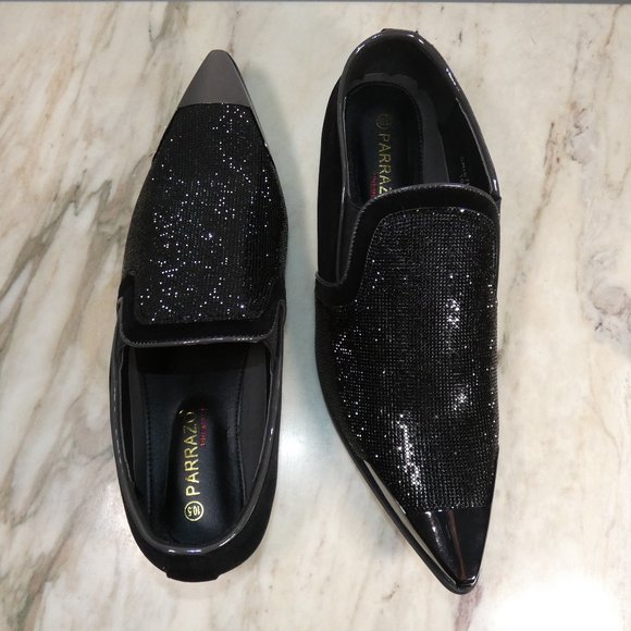 Men\'s Cristiano Sparkling Black Shoes Size 10.5 main image 13